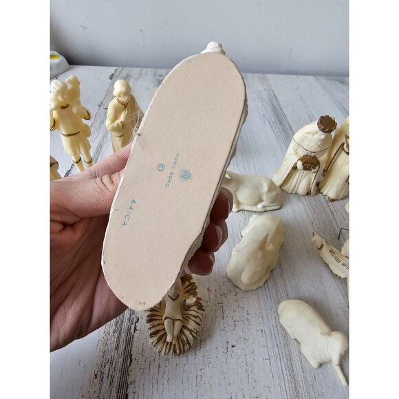 Vintage Hong Kong plastic nativity Wiseman animals village Jesus donkey camel co - Picture 6 of 8